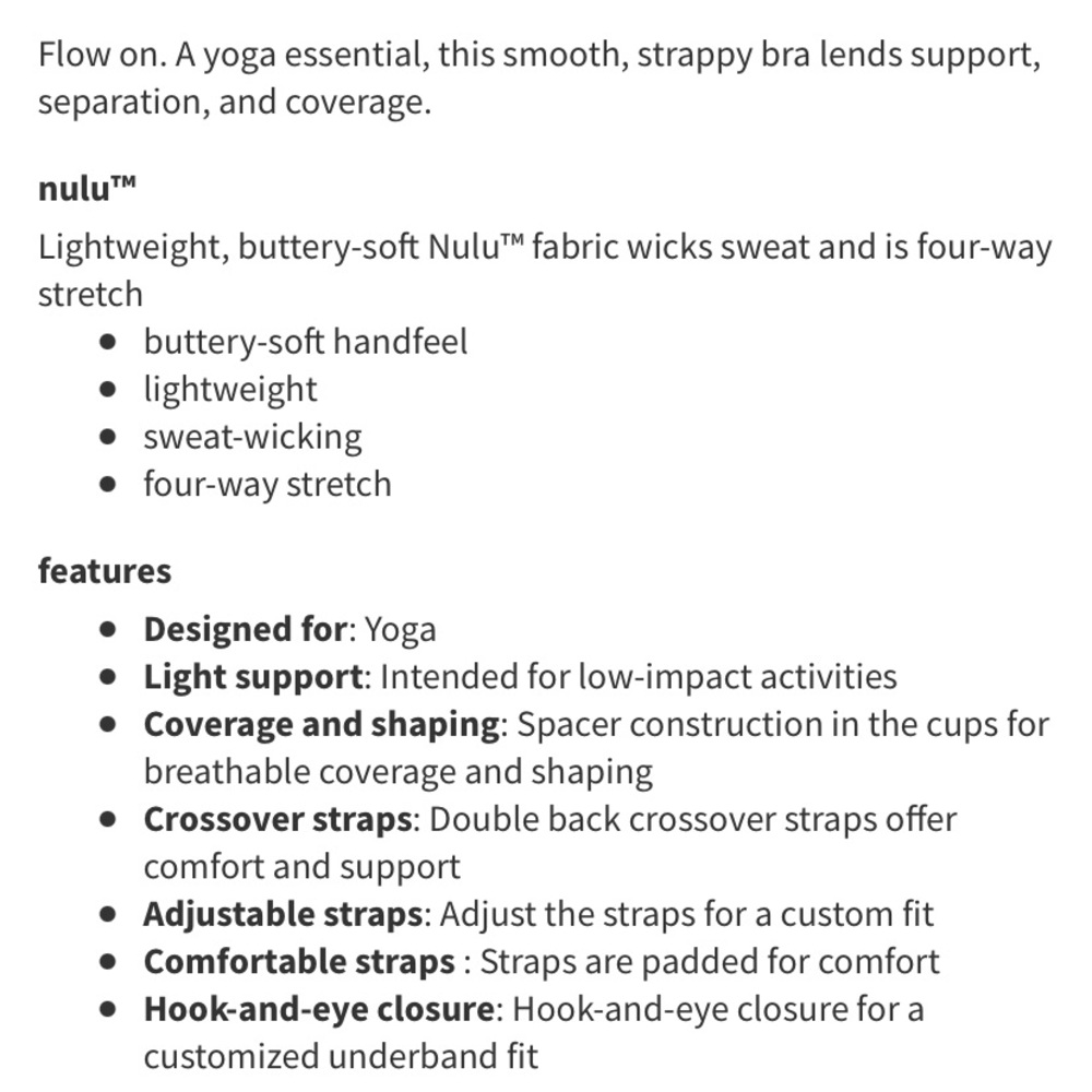 🆕WT! Lululemon | Adapt and Align Bra | Black | Brand New Tags Attached - Picture 10 of 10